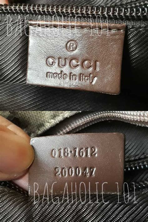 gucci serial number vintage|how to tell if Gucci bag is real.